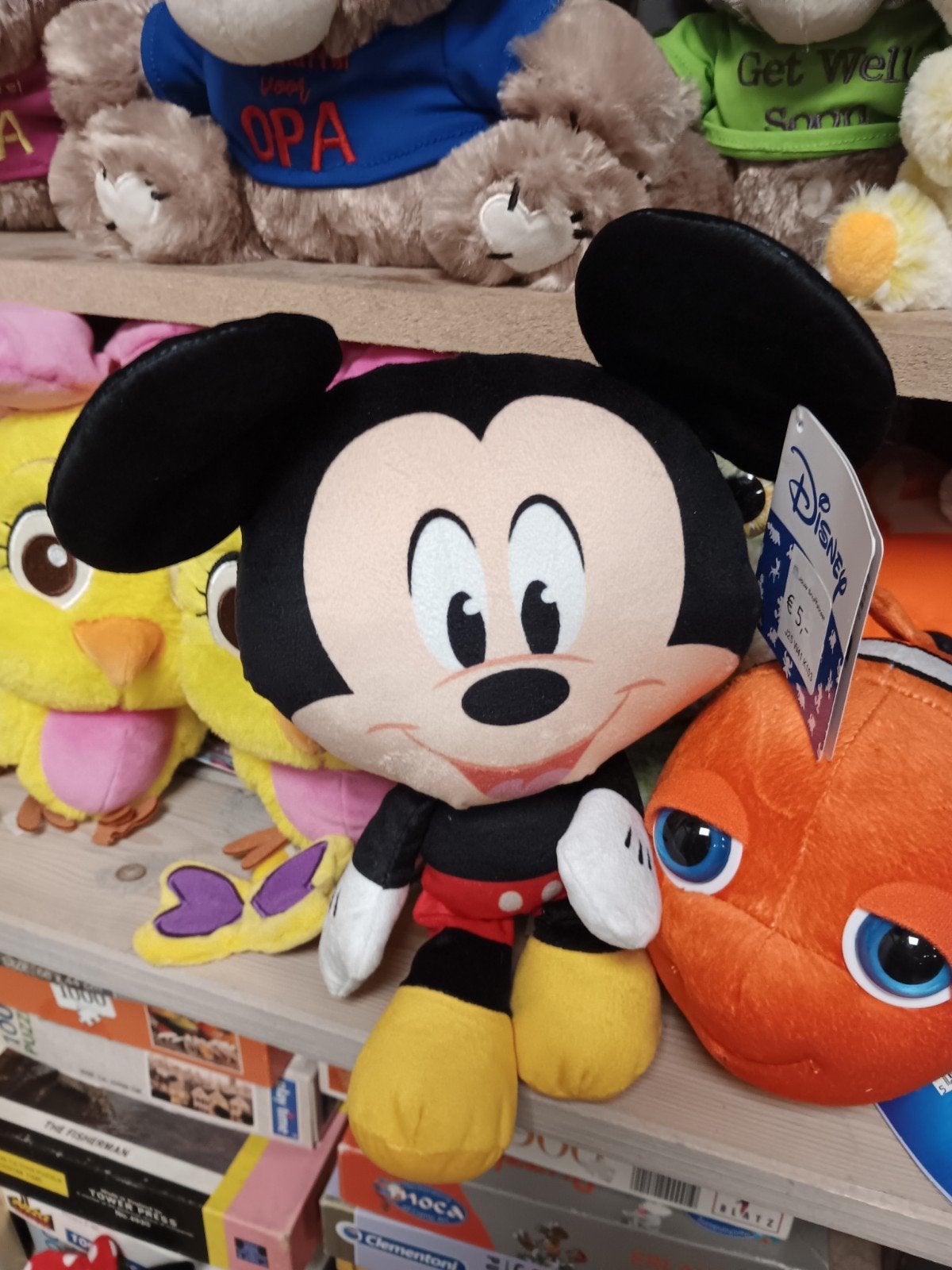 Disney Mickey Mouse knuffel - Zo goed als nieuw, Ophalen of Verzenden, A, A, A
