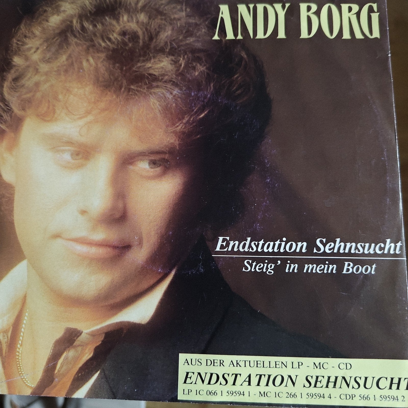 Andy Borg - Endstation Sehnsucht  Steig' in mein Boot Single, Ophalen of Verzenden, Gebruikt, 7 inch