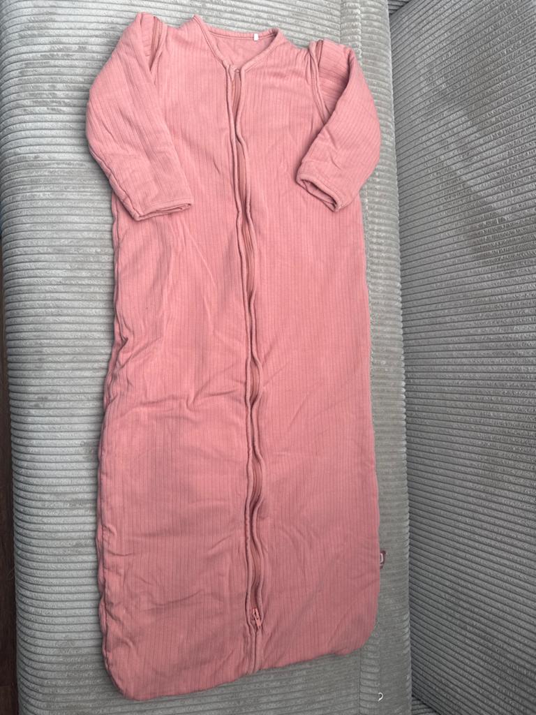Jollein Roze babyslaapzak met afrits mouwen 110 TOG 2.5, Kinderen en Baby's, Dekens, Slaapzakjes en Inbakerproducten, Ophalen