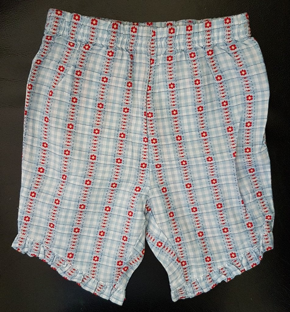 Maat 62 Blauw gebloemd Gymboree broekje NIEUW (7413), Kinderen en Baby's, Broekje, Meisje, Gymboree, Nieuw