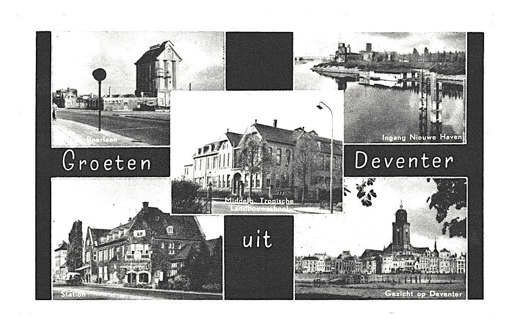 948979	Deventer	1956	Gelopen met postzegel, Ophalen of Verzenden, 1940 tot 1960, Gelopen, Gelderland