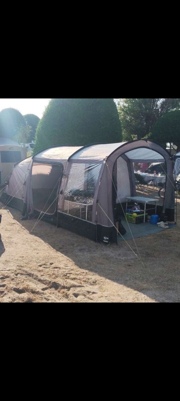 Kampa Hayling 4 tunneltent met Obelink Soleil Plus lui, Ophalen, Gebruikt, Tot en met 4