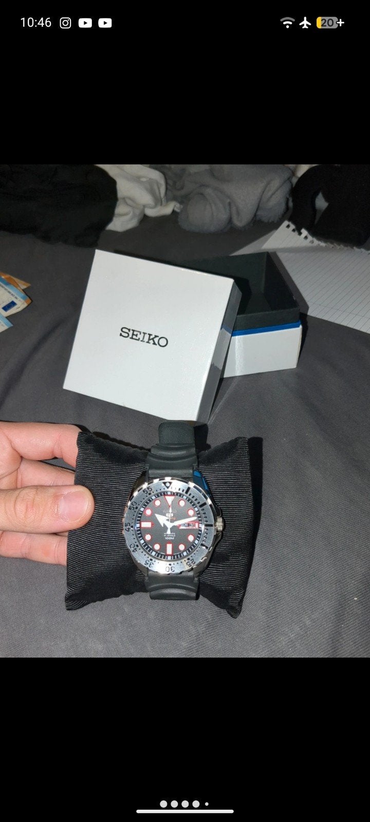 Seiko 5 Sports "Dracula Monster" - nieuw, Seiko, Staal, Polshorloge, Nieuw