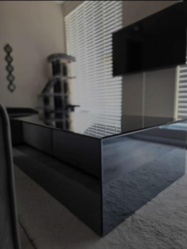 Salon tafel spiegel, Huis en Inrichting, Tafels | Salontafels, Ophalen, Zo goed als nieuw