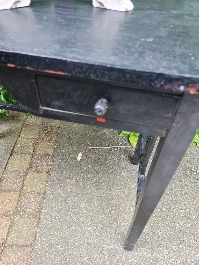 Antiek Art Deco schrijftafeltje sidetable bureau foto 1t/m 5, Ophalen