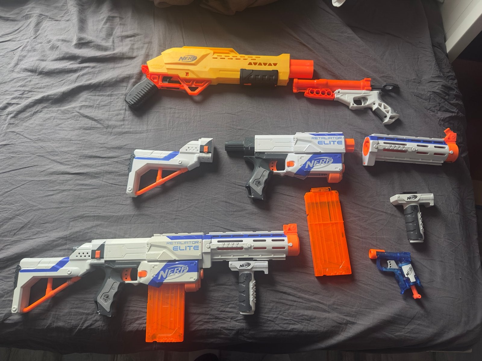 Nerf Pistolen Set: Retaliator, Alpha Strike, Jolt, Doubledow, Ophalen, Gebruikt