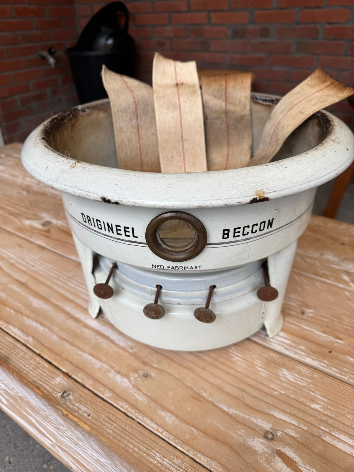 Originele Beccoon petroleumkachel - Ned. Fabrikaat, Antiek en Kunst, Ophalen