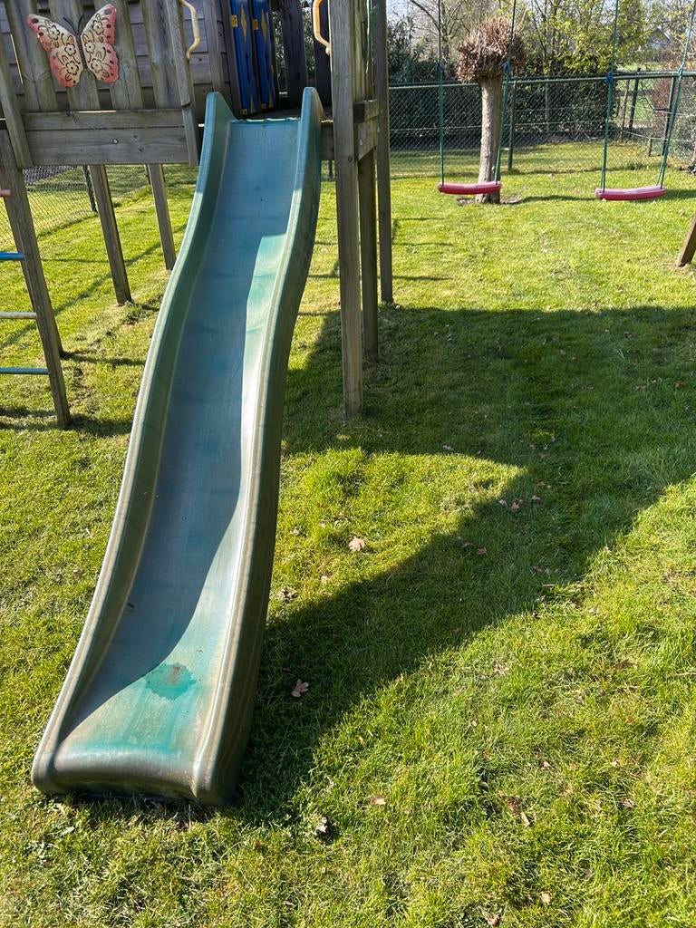 Glijbaan jungle gym, Ophalen, Glijbaan