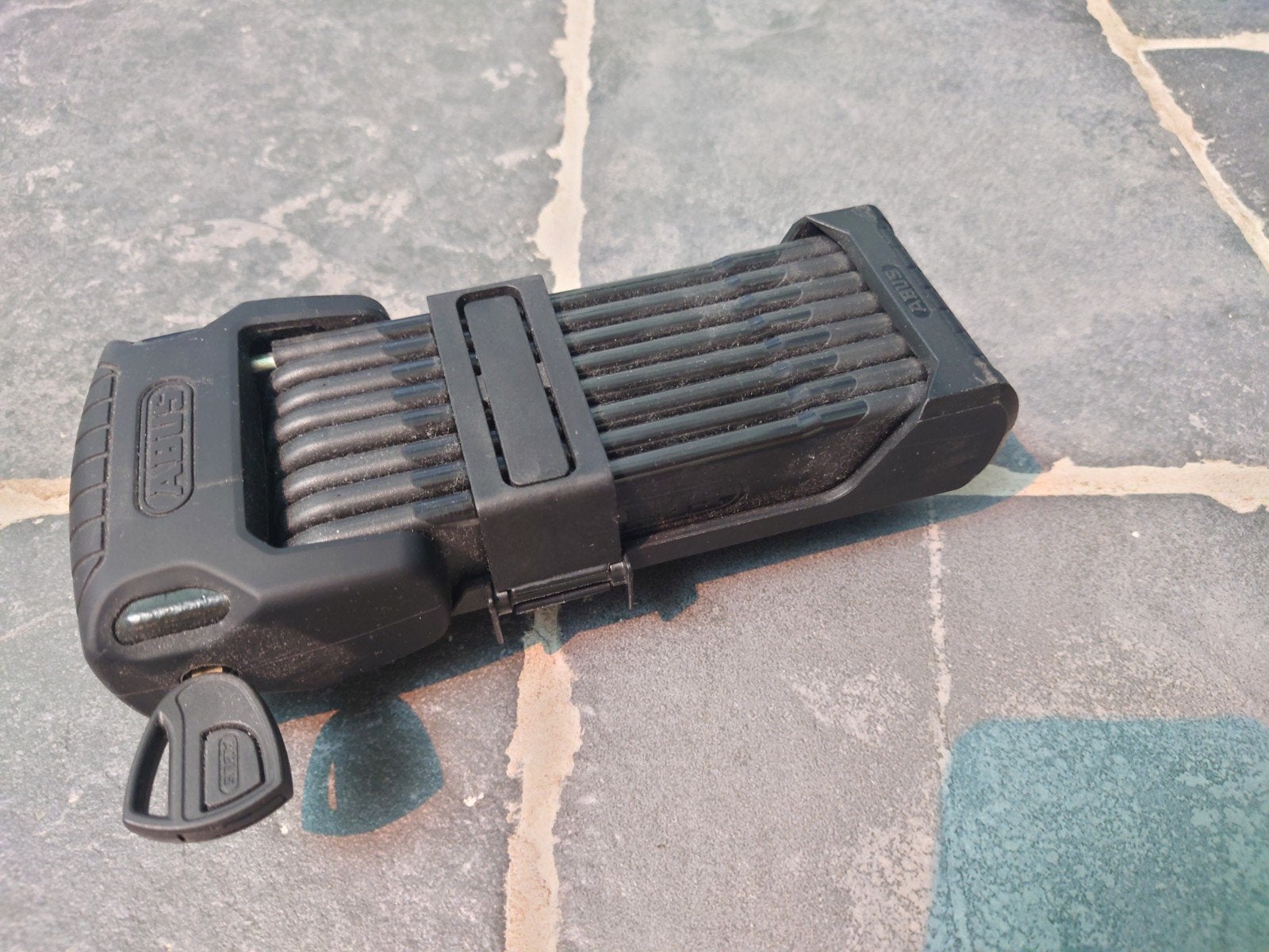 ABUS Bordo Granit XPlus 6500K/120 BK SH Vouwslot, zgan!, Ophalen of Verzenden, Zo goed als nieuw, Vouwslot
