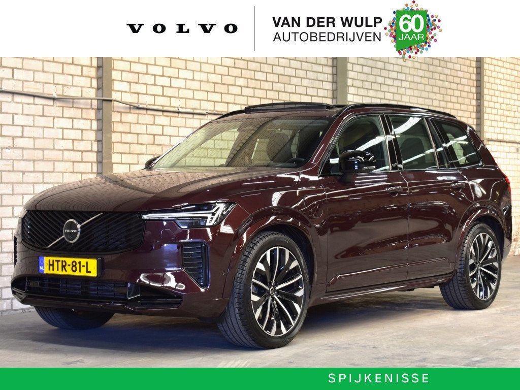 Volvo XC90 T8 455PK AWD Ultra Dark | Luchtvering | Trekhaak, Auto's, Gebruikt, 4 cilinders, Vierwielaandrijving, Hybride Elektrisch/Benzine