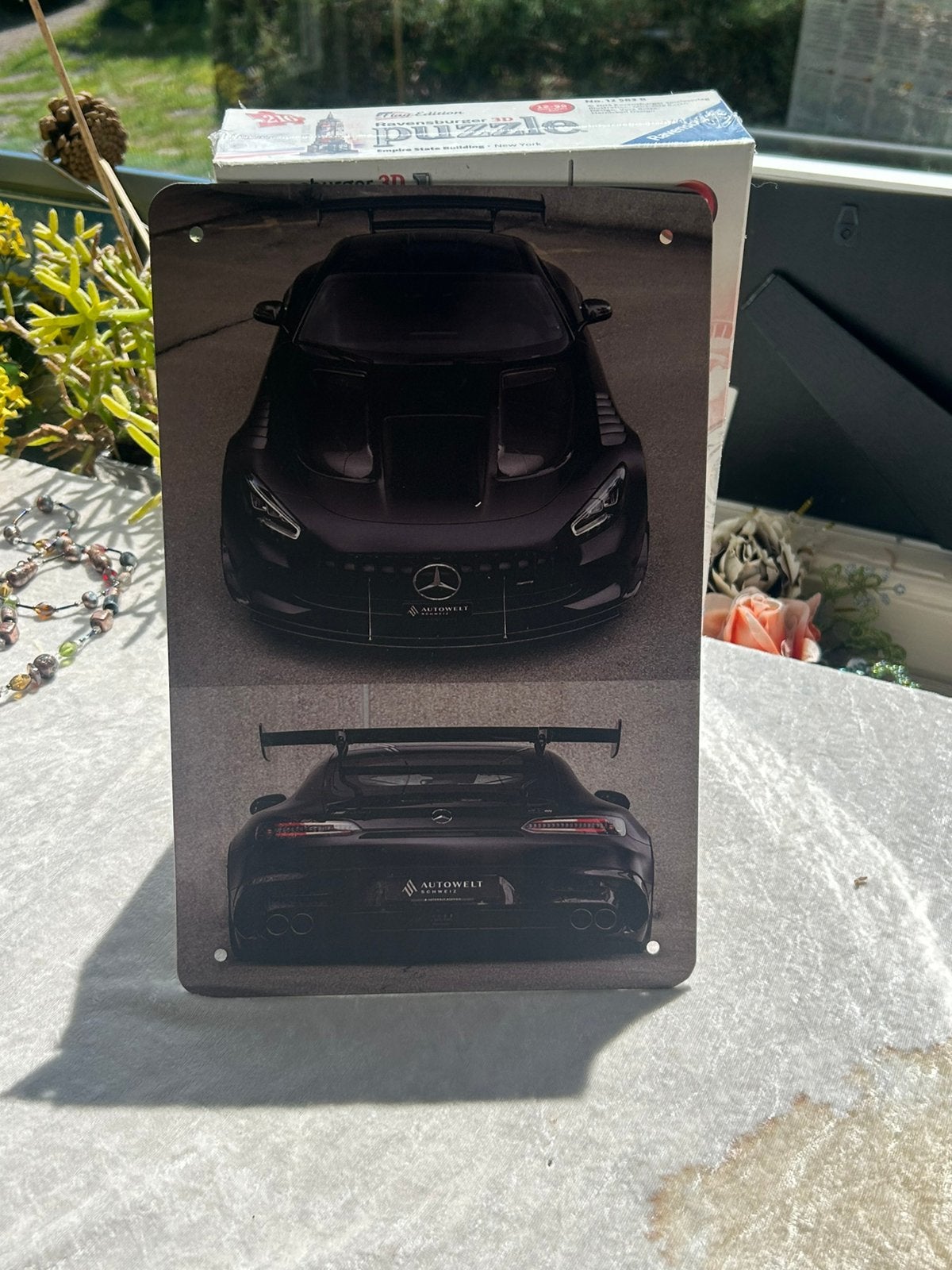 Mercedes AMG ophang-poster metaal, Ophalen