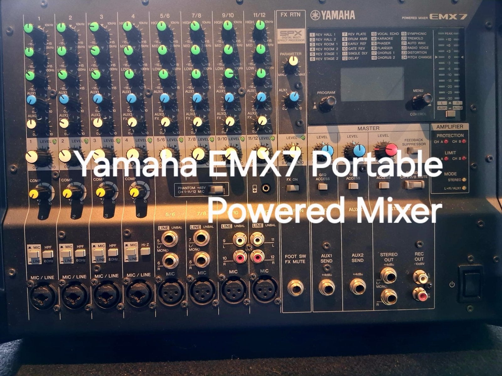 Complete PA-set: Yamaha EMX7, Crown XLS 402, JBL JRX 118S, Ophalen of Verzenden, Gebruikt, 1000 watt of meer, P.A.
