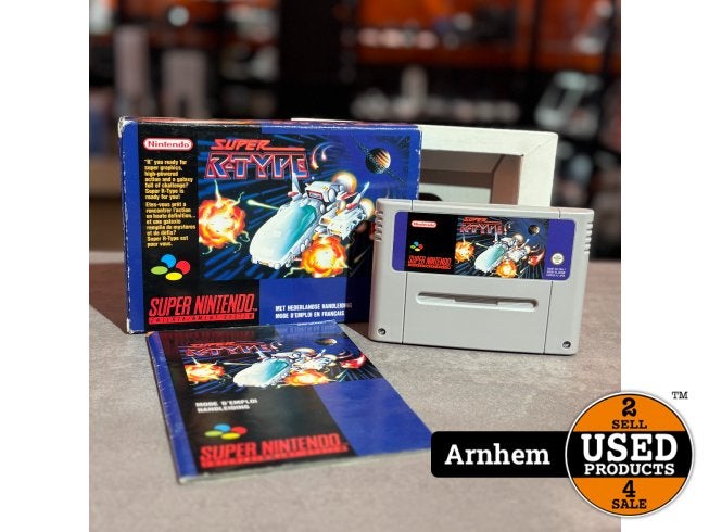 SNES Game Super R-type | Complete in box, Nintendo, Zo goed als nieuw, Support@nintendo.com, 11-1 Hokotate-cho, Kamitoba, Minami-ku
Kyoto 601-8501
Japan