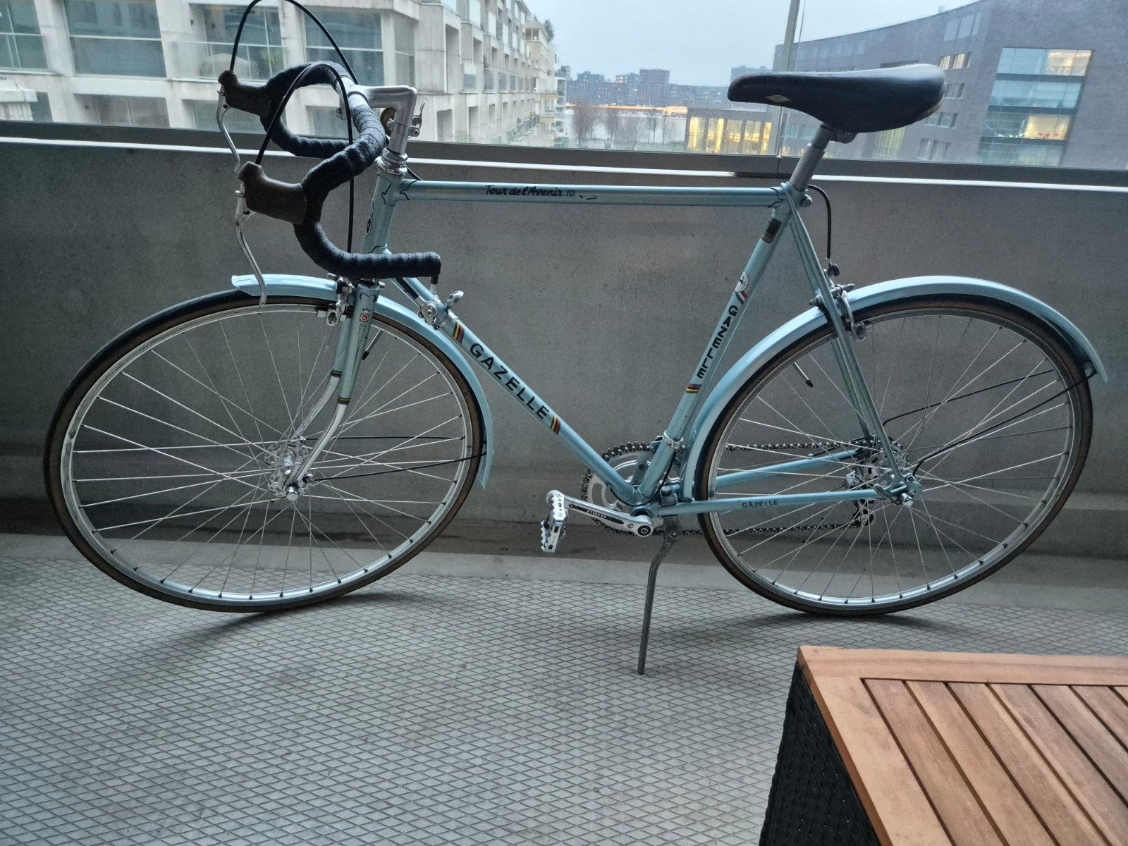Vintage Gazelle racefiets - Lichtblauw, 28 inch, 28 inch, Gebruikt, Ophalen of Verzenden, Gazelle