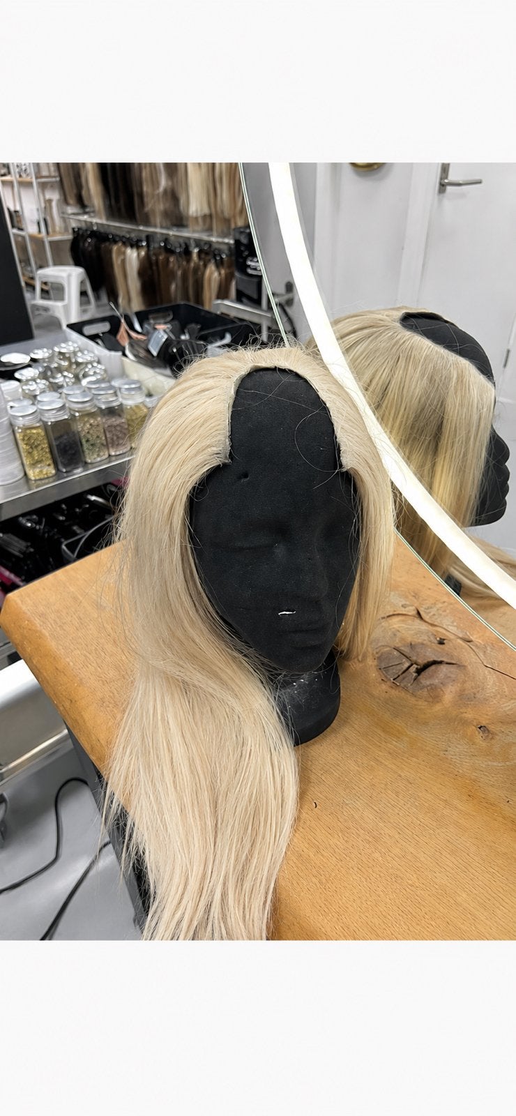 Hairextensions Haarverlenging u-Part halve pruik Echthaar, Ophalen of Verzenden, Nieuw, Pruik of Haarverlenging