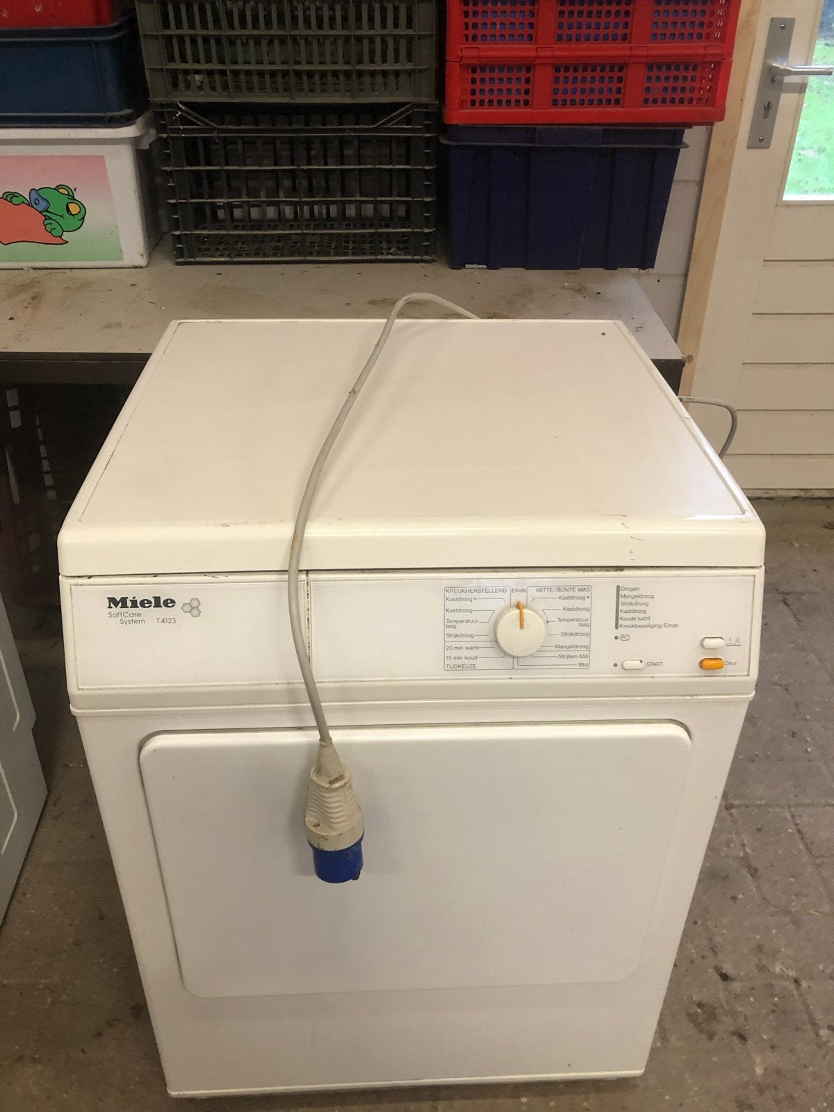 Gebruikte Miele SoftCare System T 4123 wasdroger, Witgoed en Apparatuur, Wasdrogers, 6 tot 8 kg, Gebruikt, Luchtafvoer, Ophalen of Verzenden
