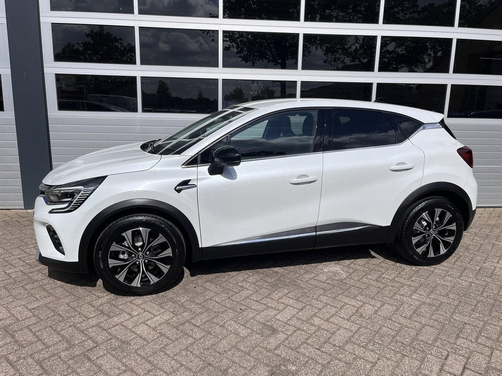 Renault Captur 1.6 E-Tech Hybrid 145 Intens, Auto's, Renault, 12 maanden, Gebruikt, Leder en Stof, Wit