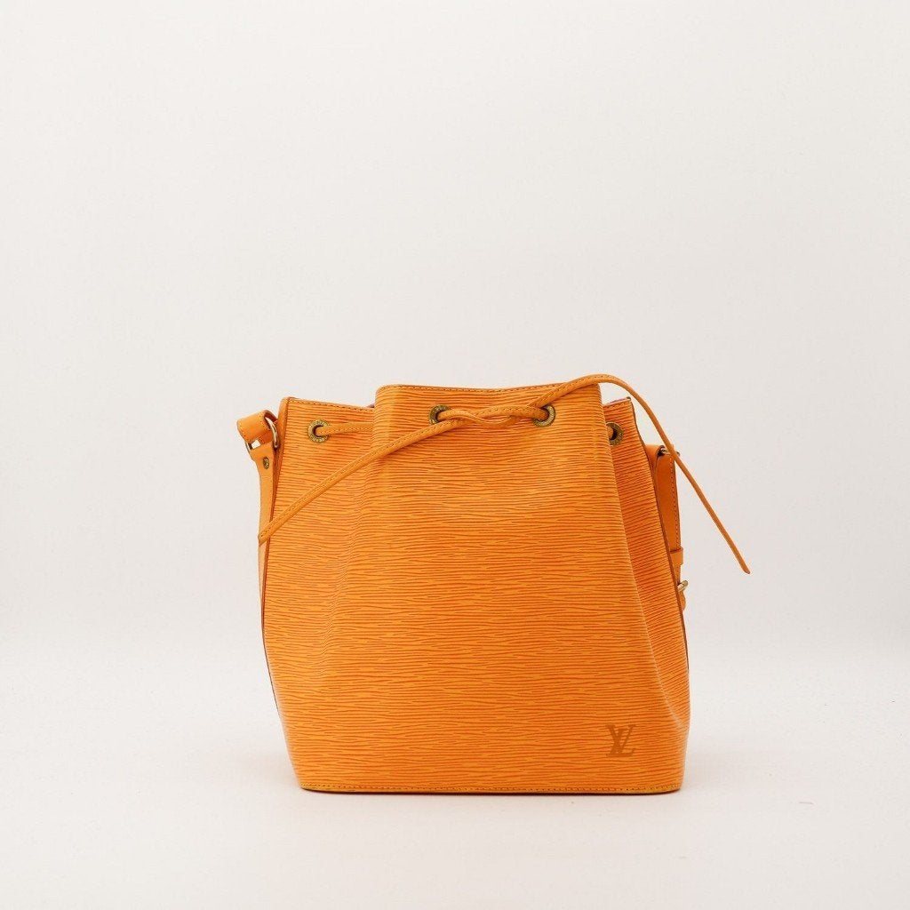 Louis Vuitton Petit Noé in geel Épi 25x26x20 cm handtas, Verzenden, Gebruikt, Geel, Handtas