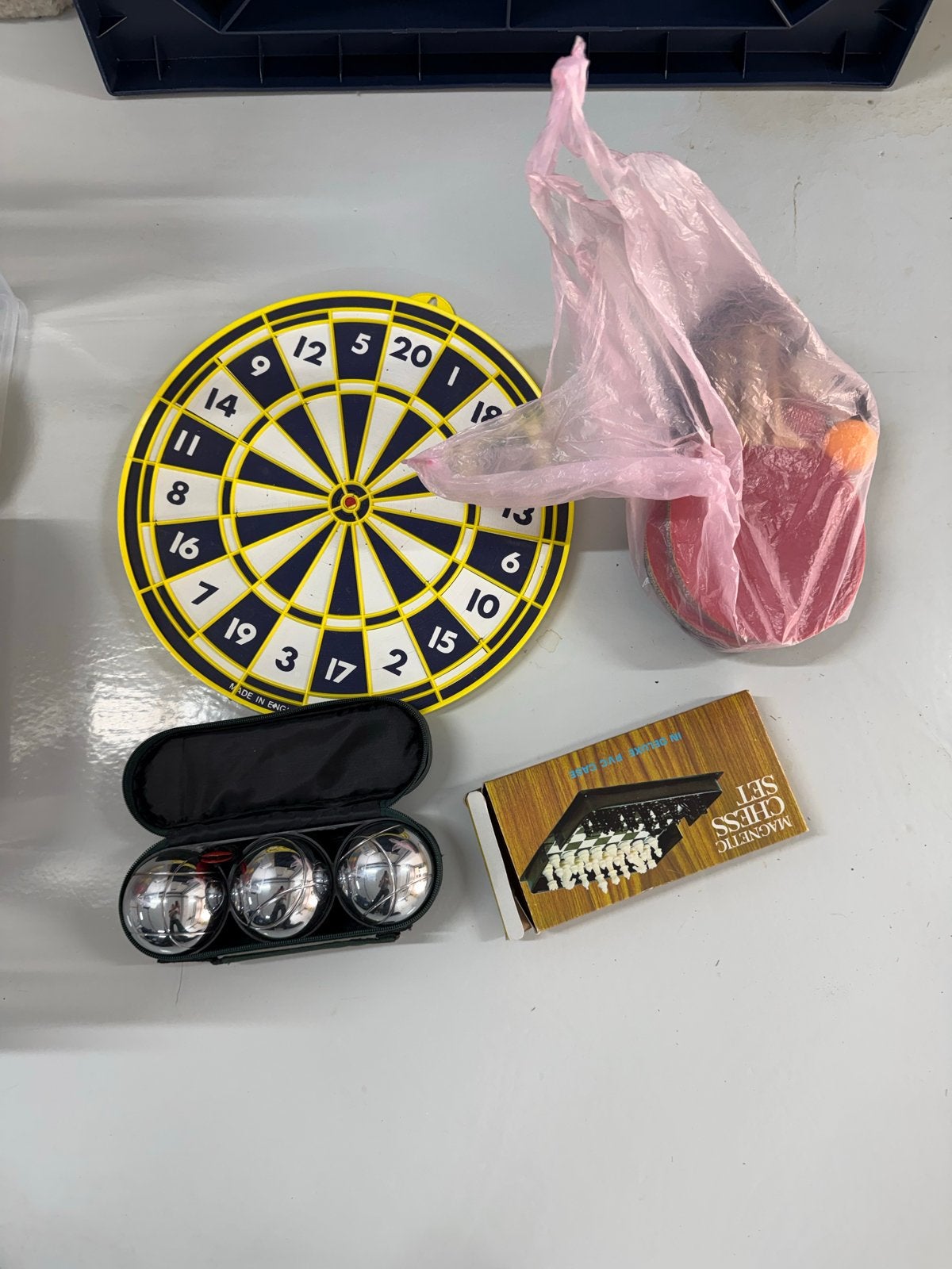 Diverse Spellen Collectie: Darts, Jeu de Boules, Schaakset, Een of twee spelers, Ophalen of Verzenden, Gebruikt, Reisspel