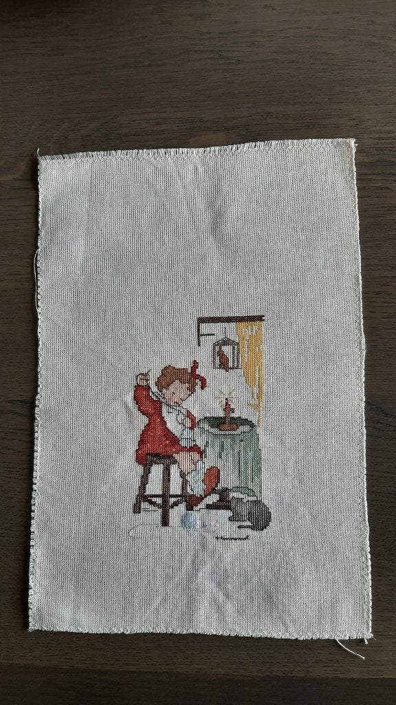 Geborduurd hummeltje, 39 cm, Textiel, Nieuw, Overige typen
