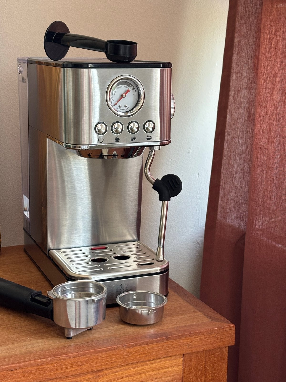 Espresso piston apparaat - Zo goed als nieuw, Espresso apparaat, Gemalen koffie, Zo goed als nieuw, Ophalen
