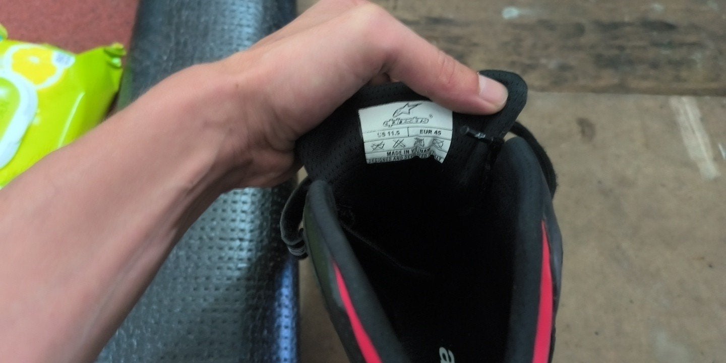 Alpinestars Kartschoenen Maat 45 - Zwart/Rood, Ophalen of Verzenden, Zo goed als nieuw