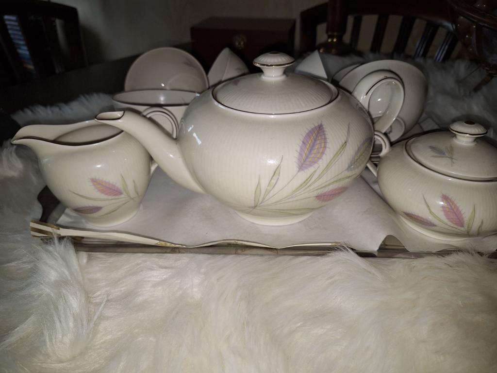 Vintage Spenzo theeservies - Zeldzaam en elegant, Antiek en Kunst, Antiek | Servies compleet, Ophalen of Verzenden