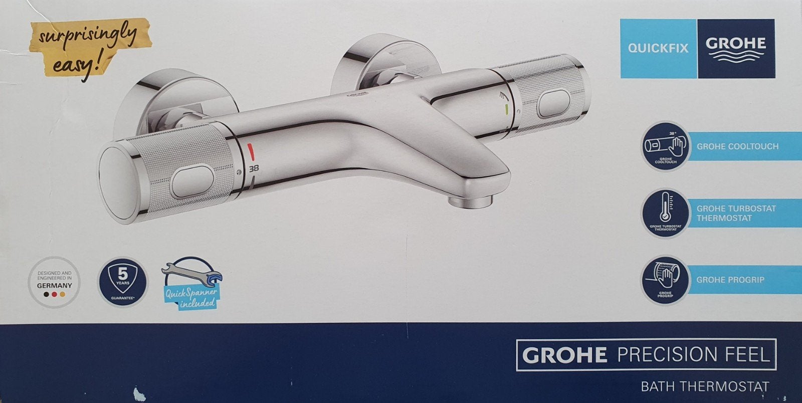 Grohe Grohtherm Precision Feel thermostat badkraan NIEUW

Gr, Ophalen of Verzenden, Nieuw, Chroom, Kraan