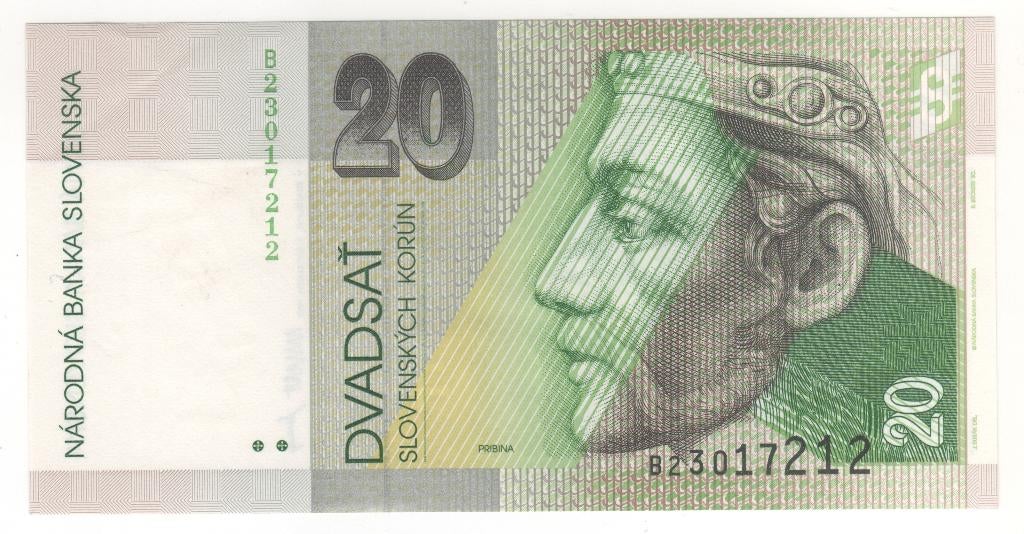 Slowakije 20, 50, 100 en 200 korun (BB 37), Ophalen of Verzenden, Overige landen