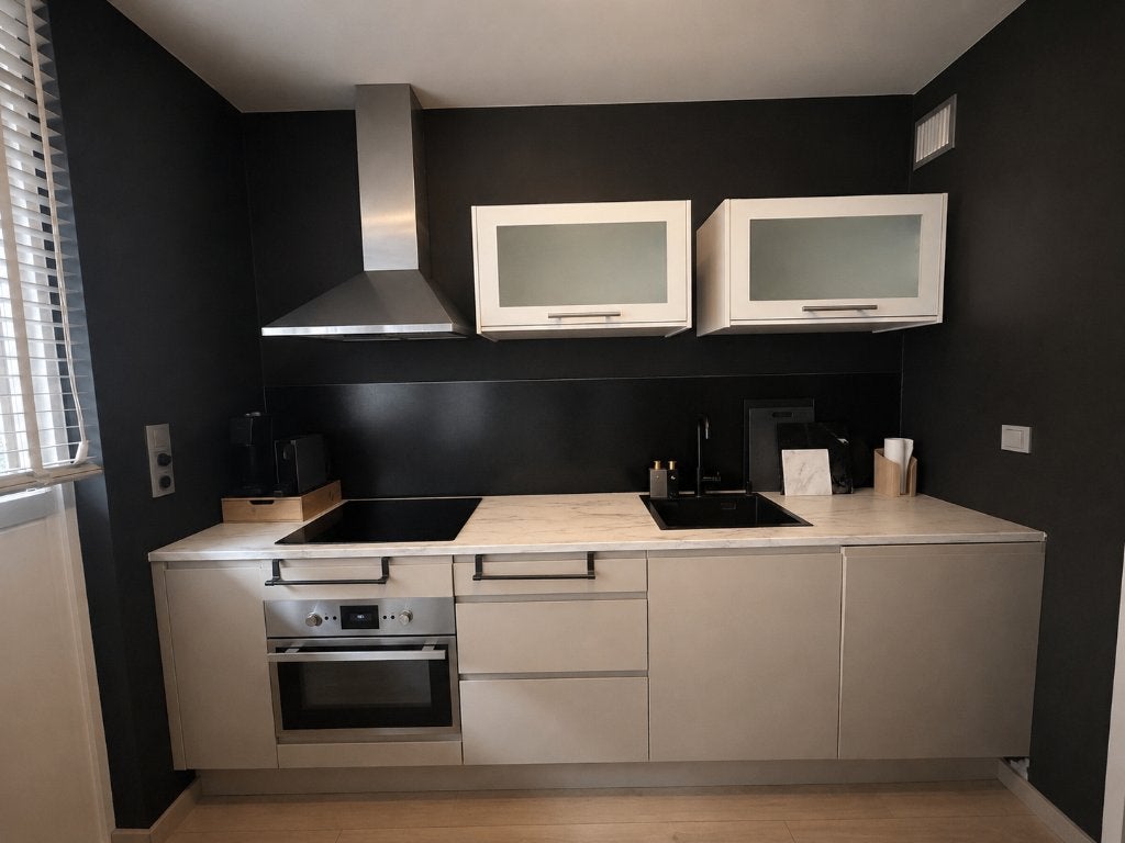Keuken te koop, Ophalen, Gebruikt, Enkelwandige keuken, Crème