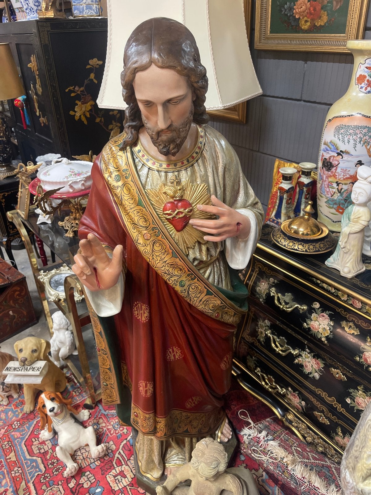 Groot Beeld Jezus en Maria Heilig Hart 150cm, Ophalen of Verzenden