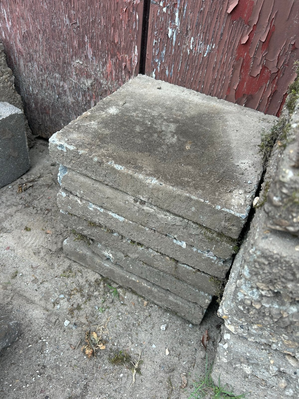 5 stoeptegels 30x30, Ophalen, Gebruikt, Minder dan 5 m², Beton