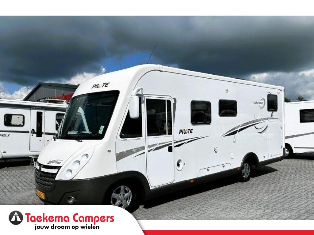 Pilote Explorateur G 741 Dwarsbed/Hefbed/Alde/2012/Euro-5, Caravans en Kamperen, Integraal, Fiat, Pilote, 7 tot 8 meter