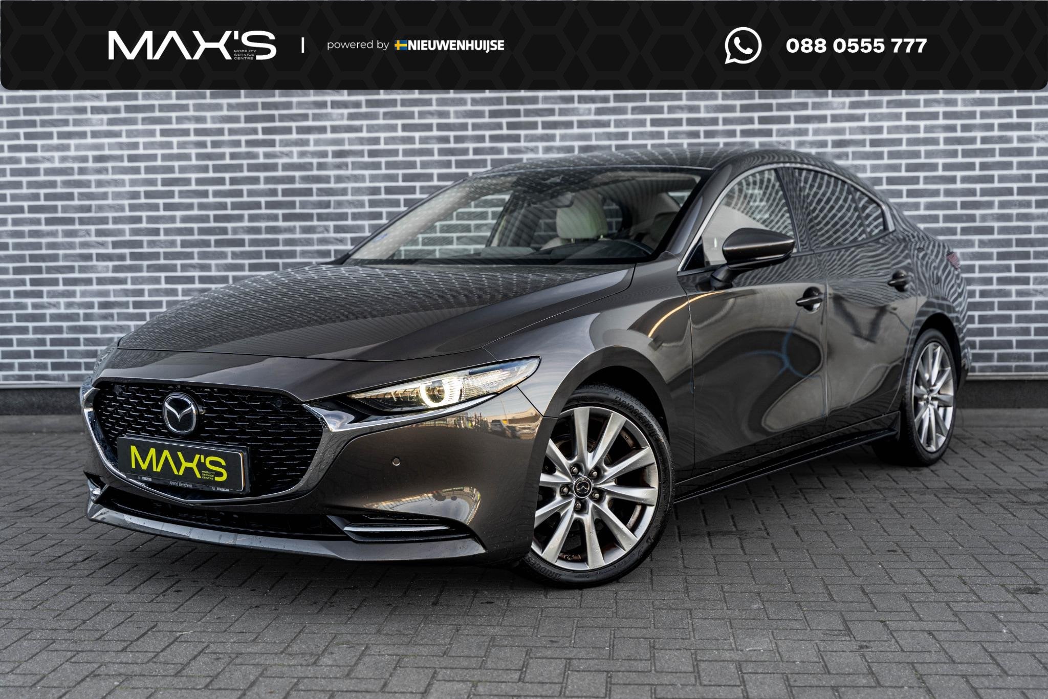 Mazda 3 2.0 e-SkyActiv-X M Hybrid 180 Luxury | Wit Lederen B