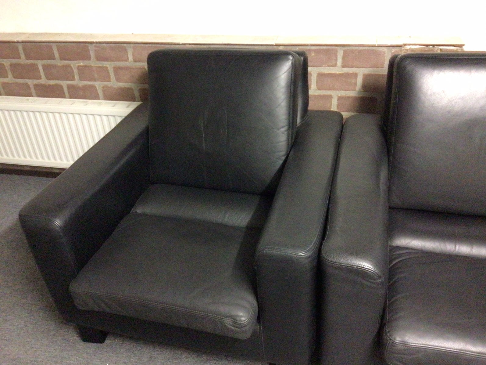 Design fauteuil, Huis en Inrichting, Ophalen, 50 tot 75 cm, Leer, 75 tot 100 cm