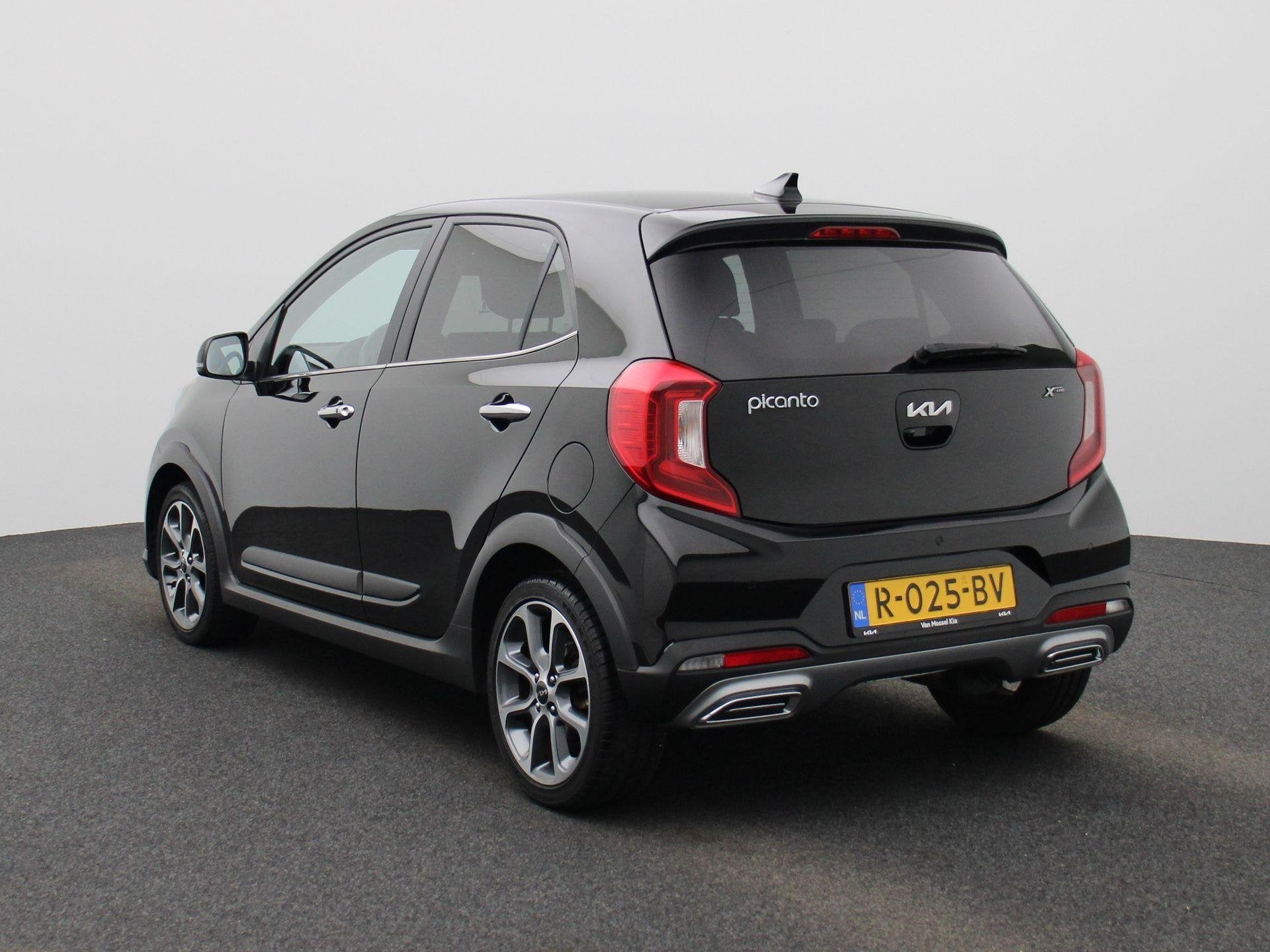 Kia Picanto 1.0 T-GDi X-Line 5p | 100 pk! | Camera | Cruise, Auto's, 101 pk, Gebruikt, Zwart, Origineel Nederlands