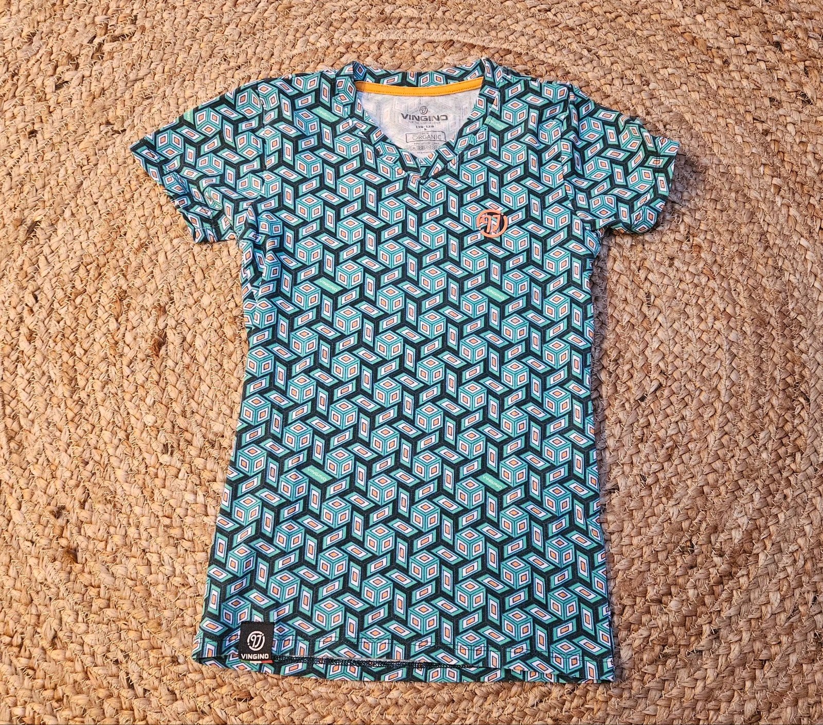 Leuk tshirt Vingino maat 122/128, Ophalen of Verzenden, Zo goed als nieuw, Vingino, Shirt of Longsleeve