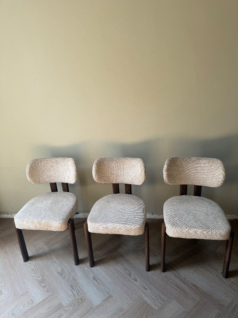Eetstoelen Japandi, Huis en Inrichting, Ophalen, Overige kleuren, Drie, Japandi stoelen