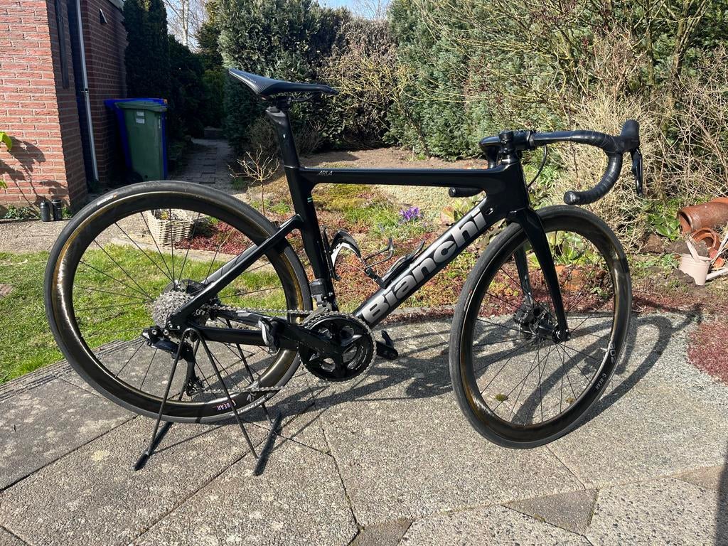 Bianchi Aria Racer 105 di2 Disc, 28 inch, Gebruikt, Carbon, 49 tot 53 cm