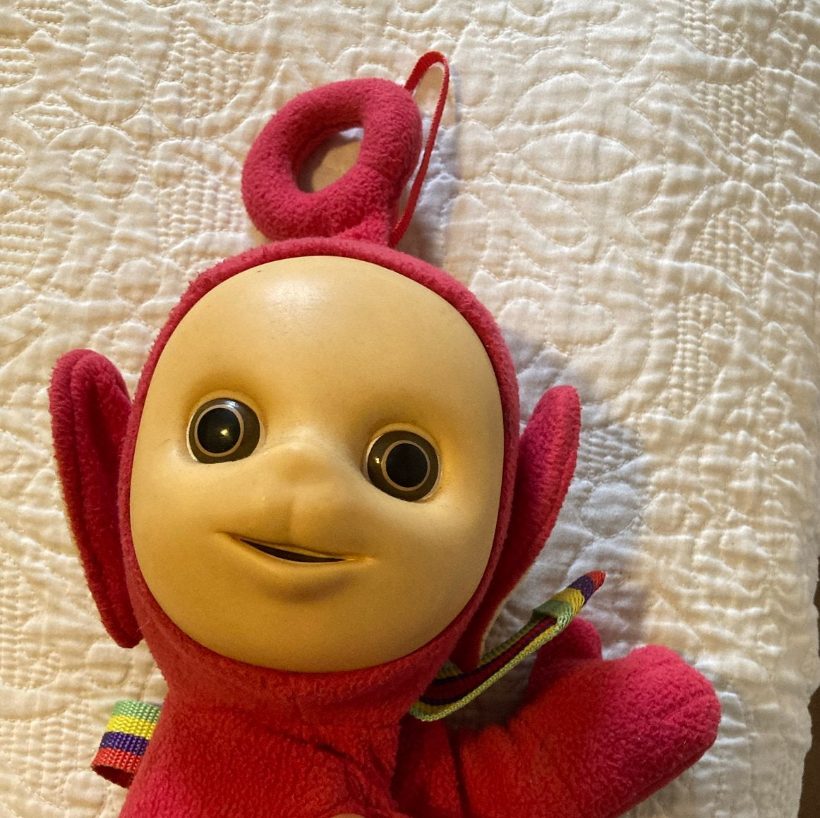 Vintage Teletubbie Po rugzak, Gebruikt, Overige merken, Overige karakters, Overige typen