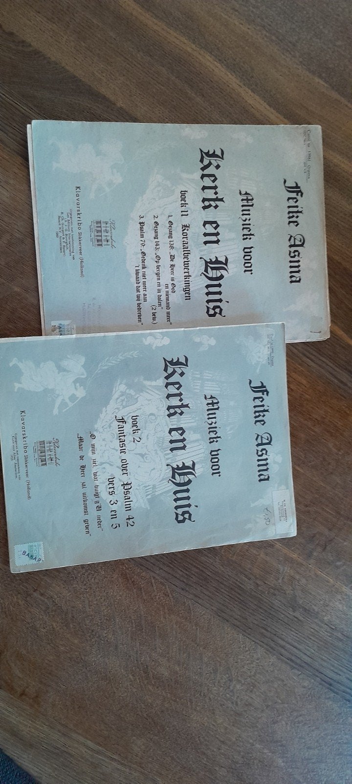 Feike Asma - Muziek voor Kerk en Huis (Boek 1 & 2), Orgel, Gebruikt, Overige soorten, Ophalen of Verzenden