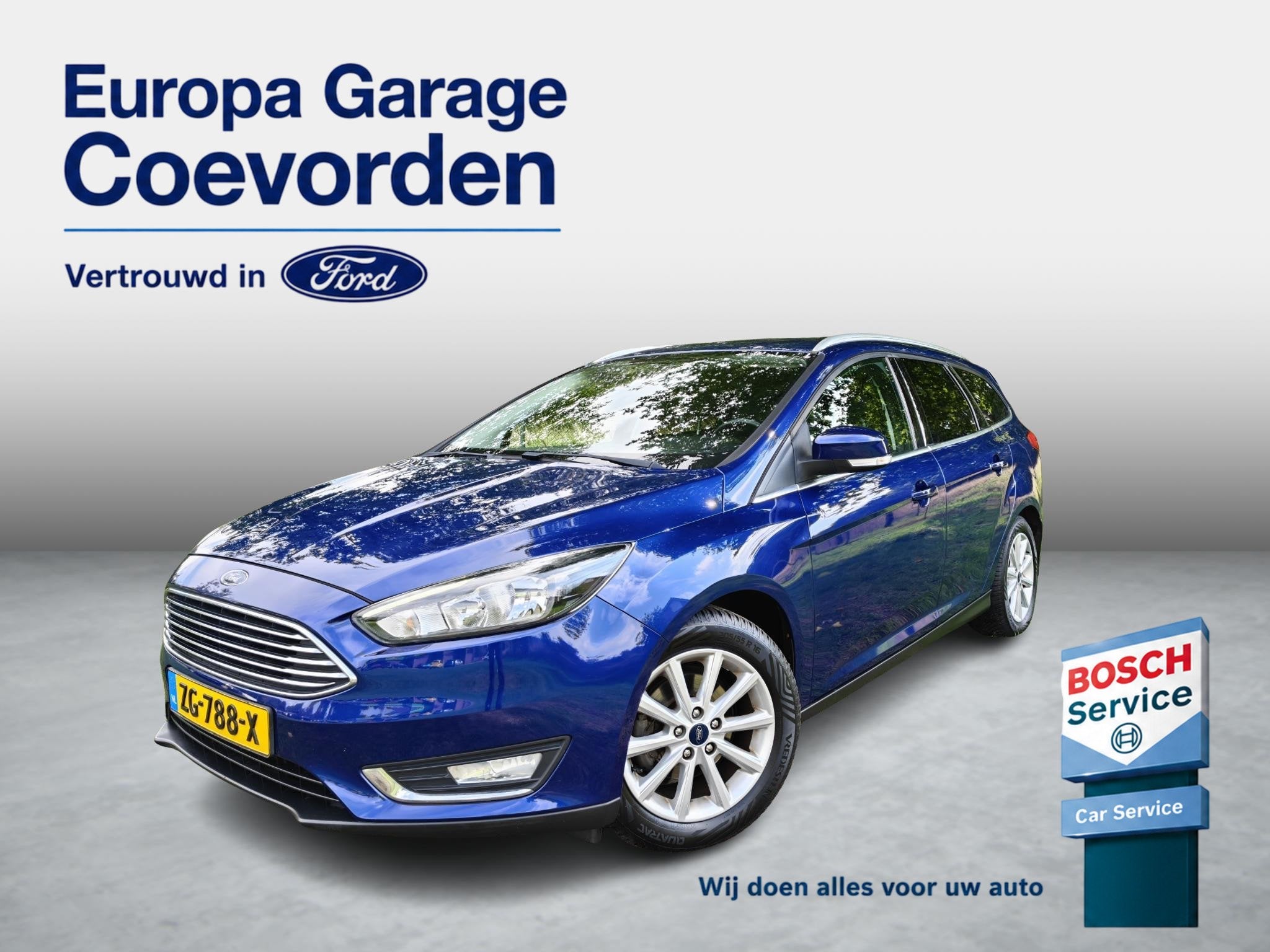 Ford Focus Wagon 1.0 Titanium Edition | NIEUWE DISTRIBUTIE |, Klanten@ford.com, Blauw, Stationwagon, Handgeschakeld