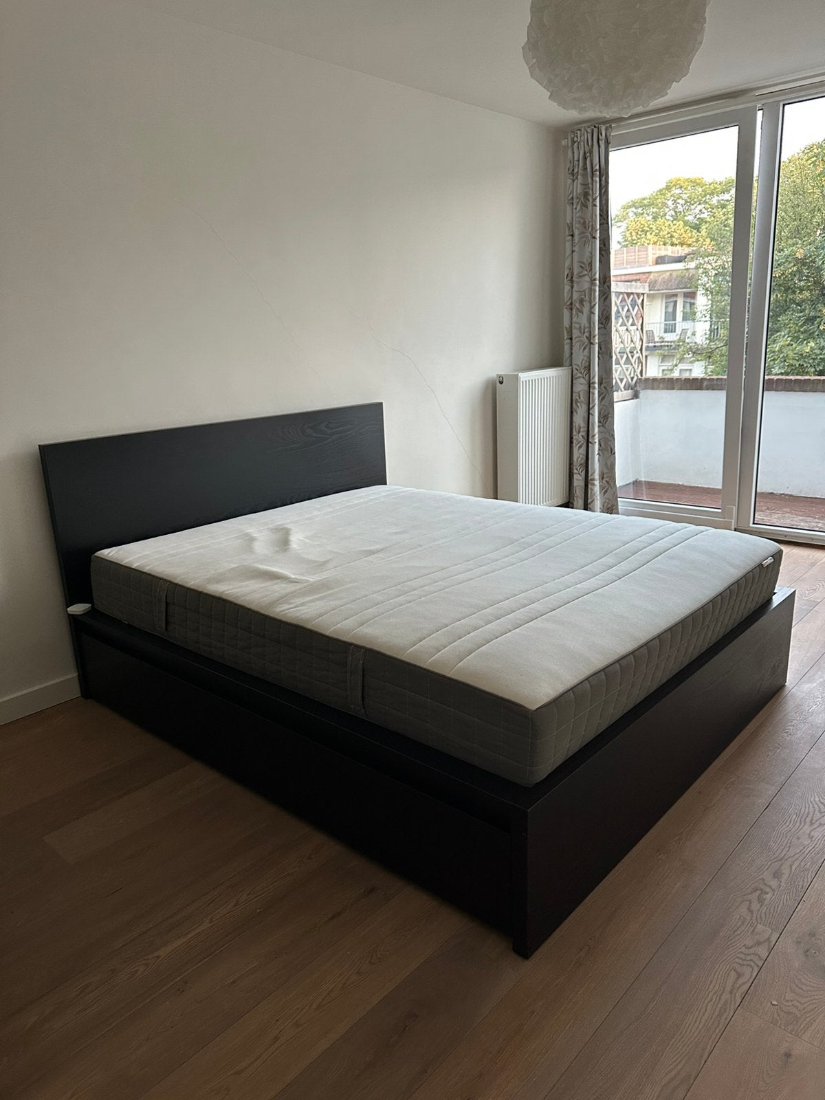 Malm IKEA bed frame bruin, Ophalen, Gebruikt, Bruin, Tweepersoons