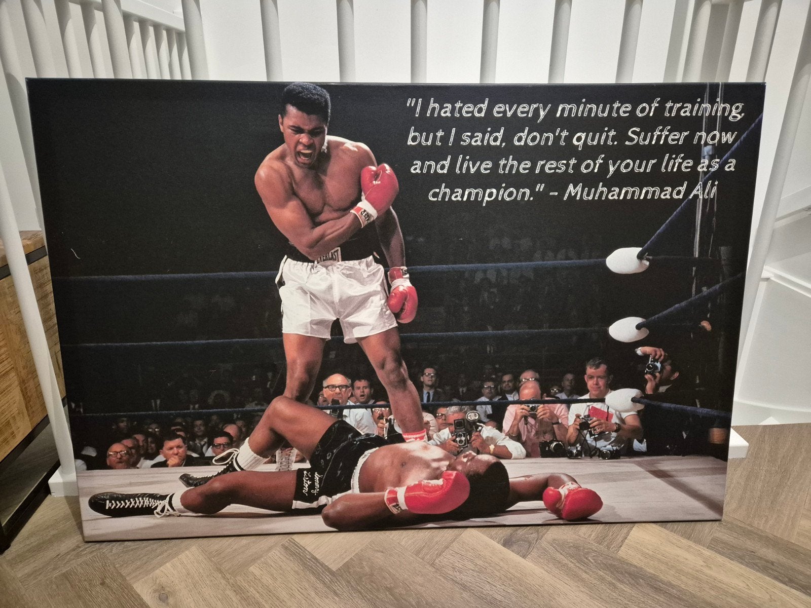 Muhammad Ali Canvas Schilderij - Motivatie Quote, Ophalen, 50 – 75, Zo goed als nieuw, Schilderij
