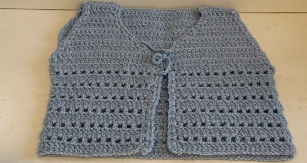 gebreid babyvestje, Ophalen, Nieuw, Jongetje, Truitje of Vestje