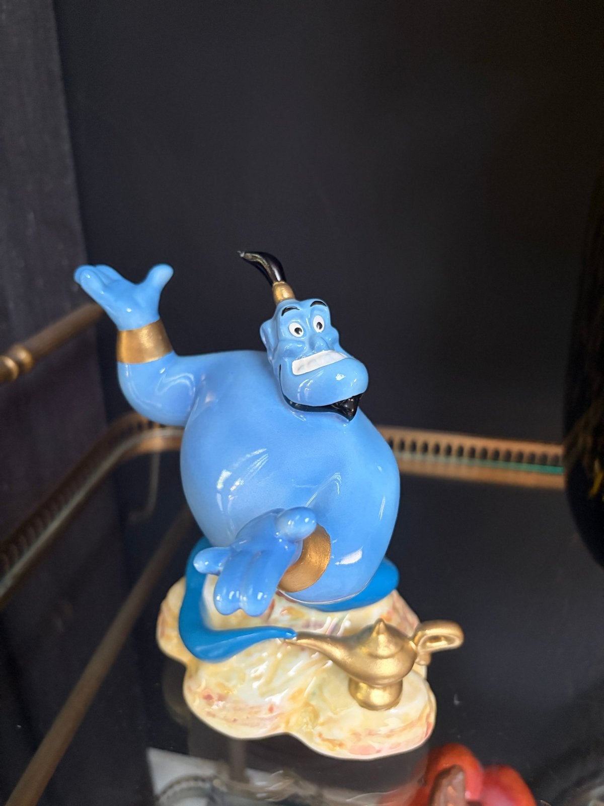 Vintage Disney Aladdin Genie Muziekdoos, Verzamelen, Ophalen of Verzenden, Overige figuren, Zo goed als nieuw, Beeldje of Figuurtje