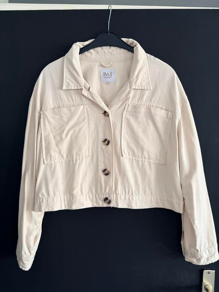 Dames jasje maat 48/50 ZGN MS-MODE, Kleding | Dames, Grote Maten, Ophalen of Verzenden, Zo goed als nieuw, Beige