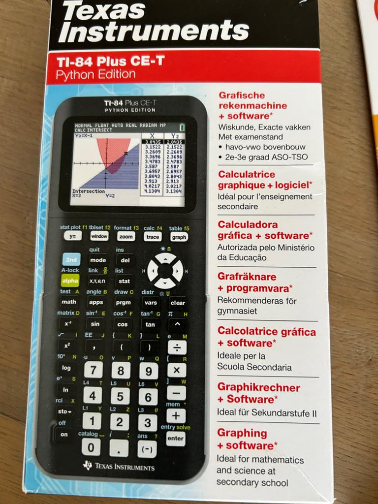 Grafische rekenmachine Texas TI-84 Plus CE-T, Diversen, Ophalen of Verzenden, Grafische rekenmachine, Zo goed als nieuw
