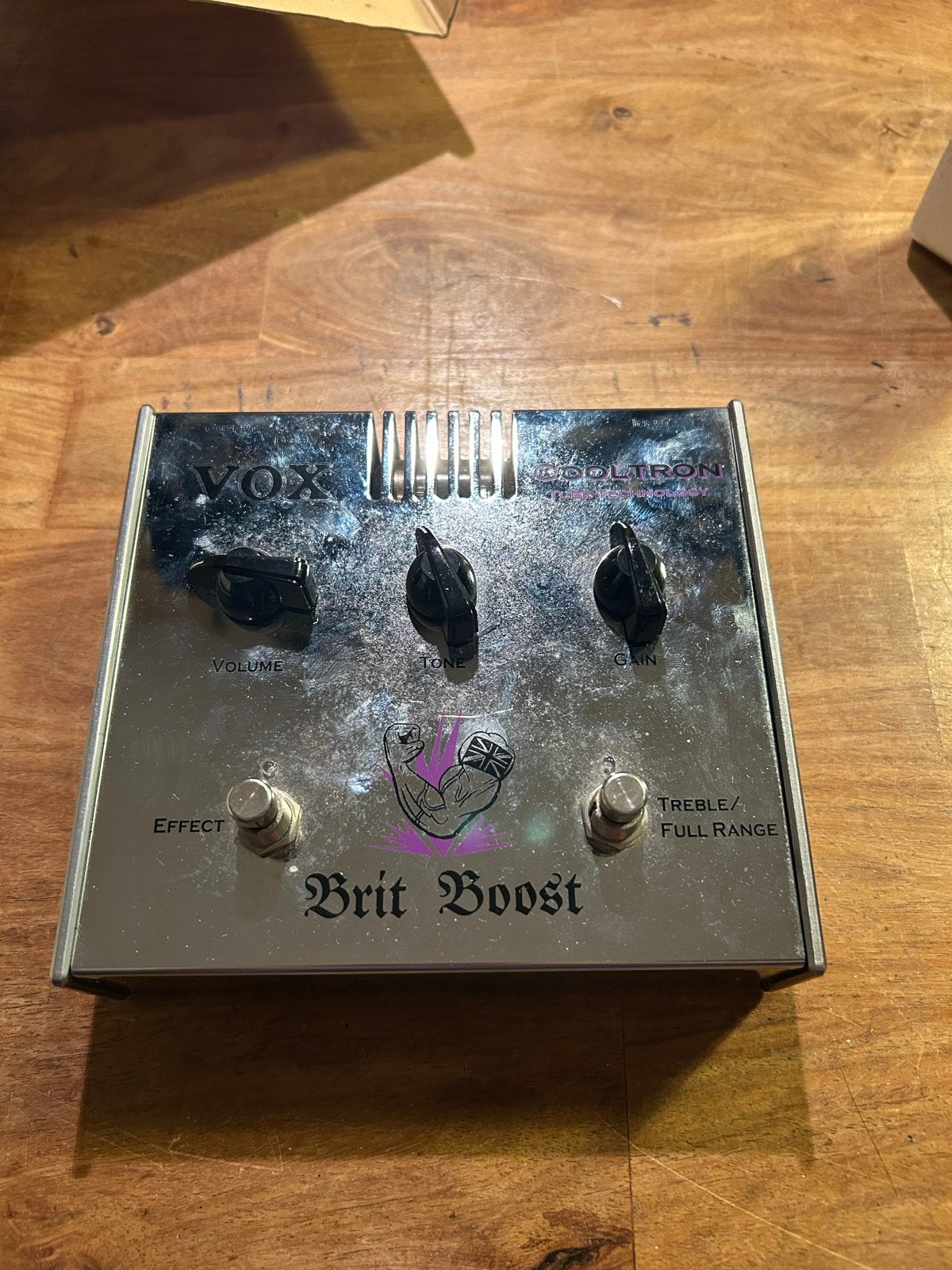Vox Cooltron Brit Boost gitaarpedaal, Ophalen of Verzenden, Gebruikt, Distortion, Overdrive of Fuzz