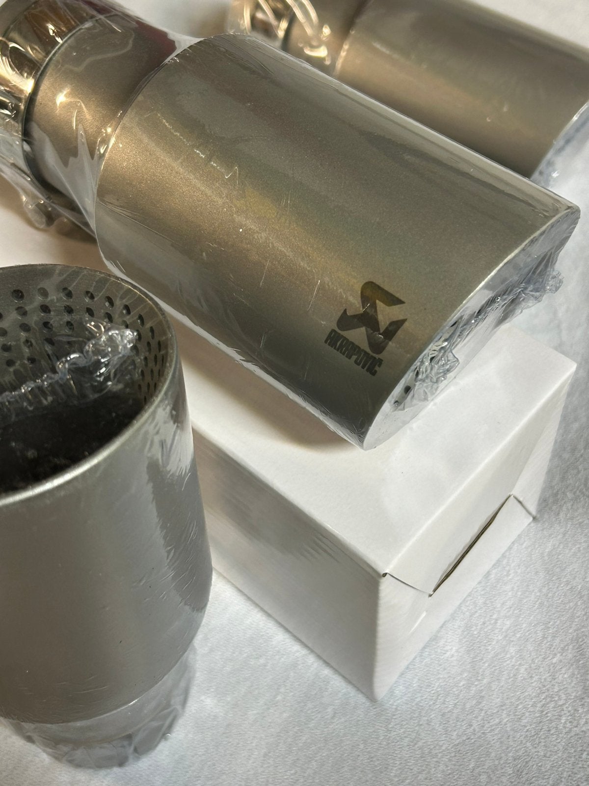 RVS uitlaat sierstukken Akrapovic 60mm in / 89mm uit 200mm, Ophalen of Verzenden, Nieuw